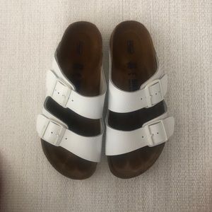 Birkenstocks Arizona Pebbled Leather Sandal Sz 39